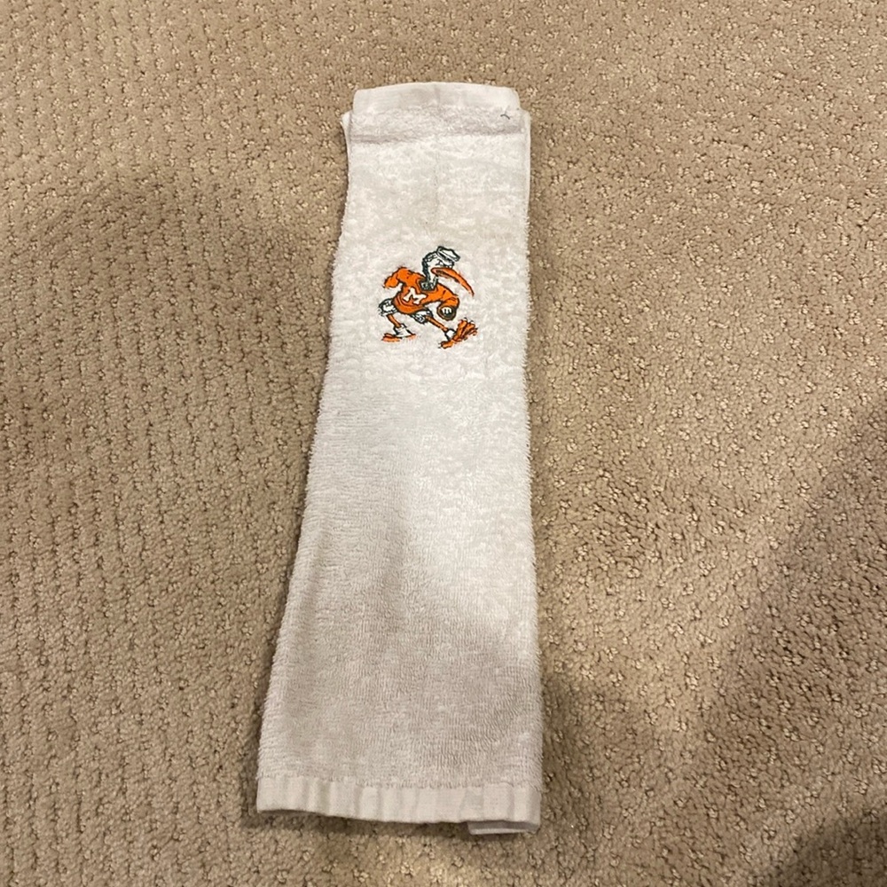 Miami Hurricanes football towel